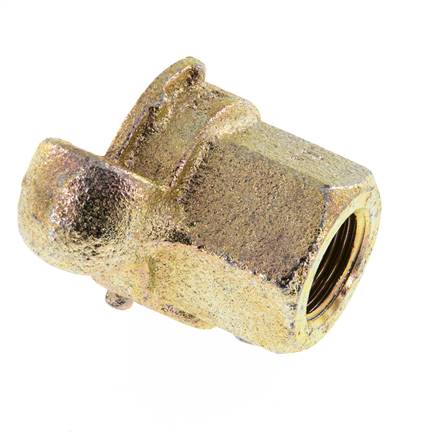 Gietijzer DN 17 DIN 3489 compressor klauwkoppeling Rp 1/2 inch Binnendraad