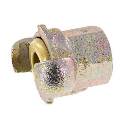 Gietijzer DN 17 DIN 3489 compressor klauwkoppeling Rp 3/4 inch Binnendraad