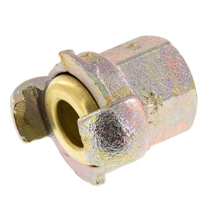 Gietijzer DN 17 DIN 3489 compressor klauwkoppeling Rp 3/4 inch Binnendraad