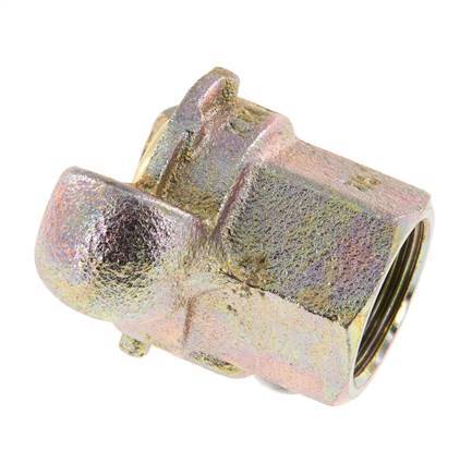 Gietijzer DN 17 DIN 3489 compressor klauwkoppeling Rp 3/4 inch Binnendraad