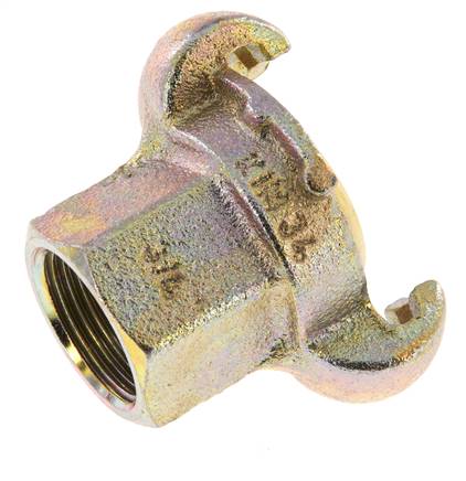 Gietijzer DN 17 DIN 3489 compressor klauwkoppeling Rp 3/4 inch Binnendraad