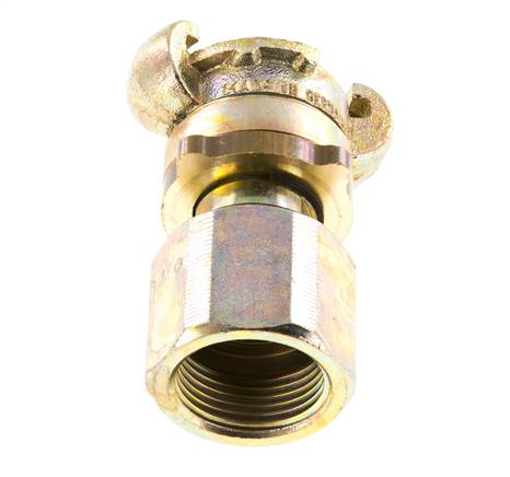 Gietijzer DN 17 DIN 3238 compressor klauwkoppeling G 1 inch Binnendraad