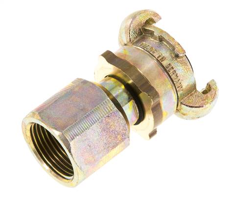 Gietijzer DN 17 DIN 3238 compressor klauwkoppeling G 1 inch Binnendraad
