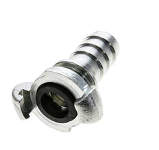 Gietijzer DN 18.5 DIN 3489 Compressor Klauwkoppeling met 25 mm Slangpilaar Veiligheidskraag