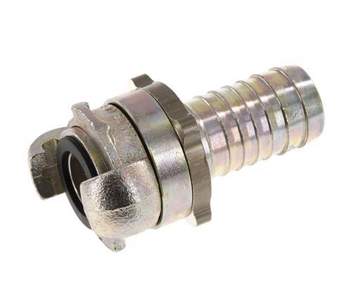 Gietijzer DN 18 DIN 3238 Compressor Klauwkoppeling met 25 mm Slangpilaar