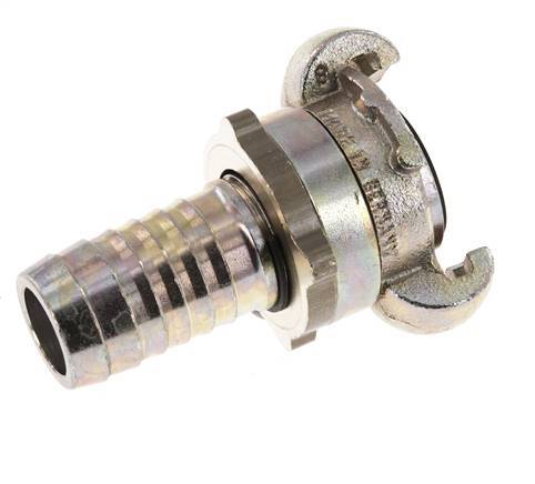 Gietijzer DN 18 DIN 3238 Compressor Klauwkoppeling met 25 mm Slangpilaar