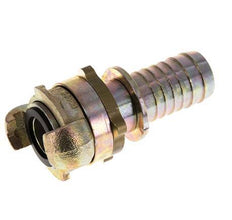 Gietijzer DN 18 DIN 3238 Compressor Klauwkoppeling met 25 mm Slangpilaar Veiligheidskraag