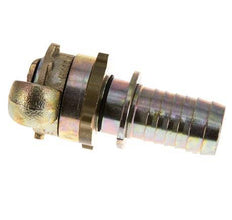 Gietijzer DN 18 DIN 3238 Compressor Klauwkoppeling met 25 mm Slangpilaar Veiligheidskraag