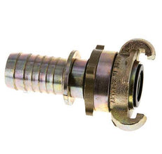 Gietijzer DN 18 DIN 3238 Compressor Klauwkoppeling met 25 mm Slangpilaar Veiligheidskraag