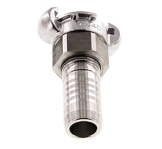 RVS DN 18 DIN 3238 Compressor Klauwkoppeling met 25 mm Slangpilaar