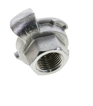 Gietijzer DN 19 DIN 3489 compressor klauwkoppeling Rp 1/2 inch Binnendraad