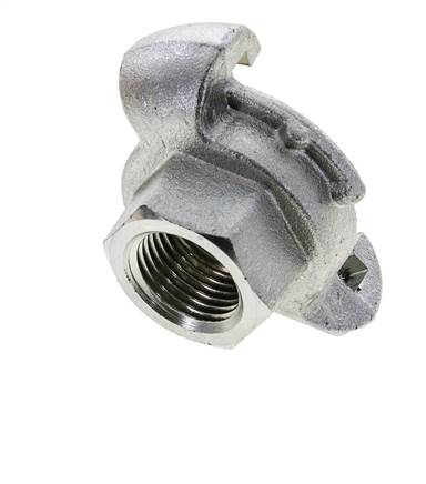 Gietijzer DN 19 DIN 3489 compressor klauwkoppeling Rp 1/2 inch Binnendraad