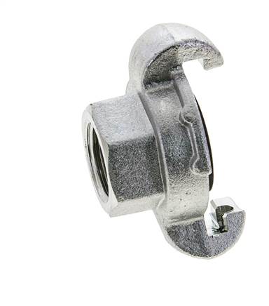 Gietijzer DN 19 DIN 3489 compressor klauwkoppeling Rp 1/2 inch Binnendraad