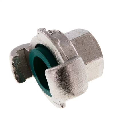 RVS DN 19 DIN 3489 compressor klauwkoppeling Rp 1/2 inch Binnendraad