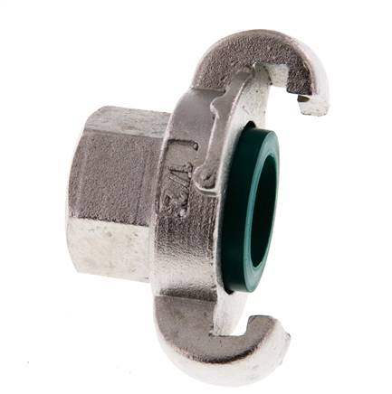 RVS DN 19 DIN 3489 compressor klauwkoppeling Rp 1/2 inch Binnendraad
