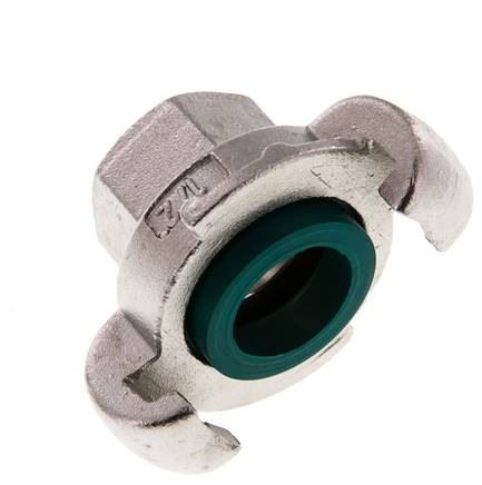 RVS DN 19 DIN 3489 compressor klauwkoppeling Rp 1/2 inch Binnendraad