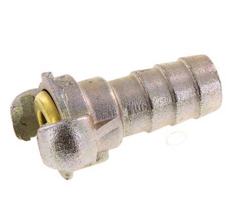 Gietijzer DN 19 DIN 3489 Compressor Klauwkoppeling met 25 mm Slangpilaar