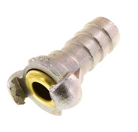 Gietijzer DN 19 DIN 3489 Compressor Klauwkoppeling met 25 mm Slangpilaar