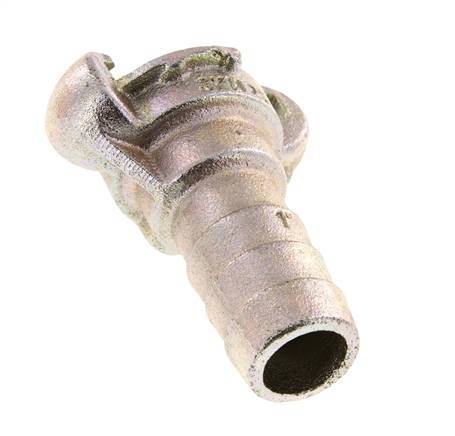 Gietijzer DN 19 DIN 3489 Compressor Klauwkoppeling met 25 mm Slangpilaar