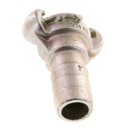 Gietijzer DN 19 DIN 3489 Compressor Klauwkoppeling met 25 mm Slangpilaar