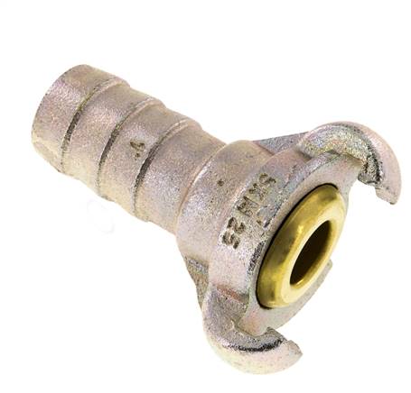 Gietijzer DN 19 DIN 3489 Compressor Klauwkoppeling met 25 mm Slangpilaar