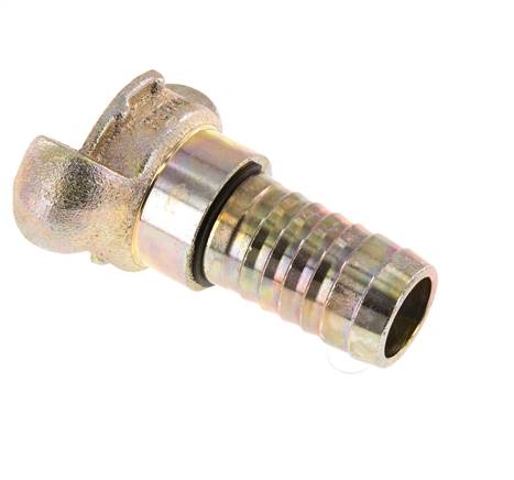 Gietijzer DN 19 DIN 3489 Compressor Klauwkoppeling met 25 mm Slangpilaar Draaibaar