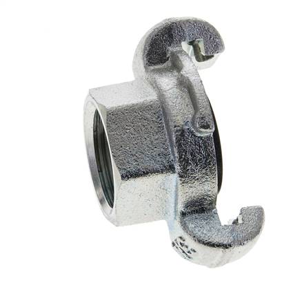 Gietijzer DN 20 DIN 3489 compressor klauwkoppeling Rp 3/4 inch Binnendraad