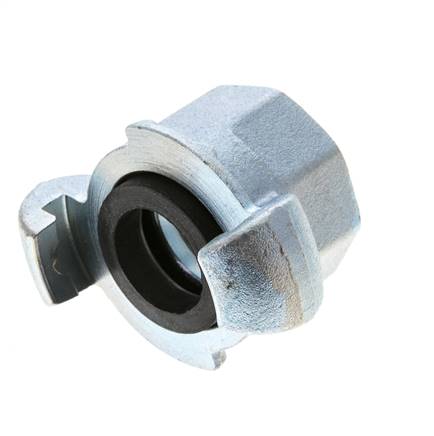 Gietijzer DN 20 DIN 3489 compressor klauwkoppeling Rp 1 inch Binnendraad