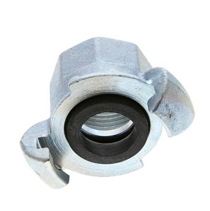 Gietijzer DN 20 DIN 3489 compressor klauwkoppeling Rp 1 inch Binnendraad