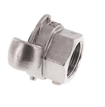 RVS DN 20 DIN 3489 compressor klauwkoppeling Rp 3/4 inch Binnendraad