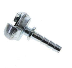 Gietijzer DN 5.5 DIN 3489 Compressor Klauwkoppeling met 10 mm Slangpilaar Veiligheidskraag