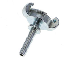 Gietijzer DN 5.5 DIN 3489 Compressor Klauwkoppeling met 10 mm Slangpilaar Veiligheidskraag