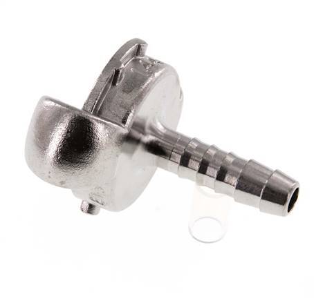 RVS DN 6.5 DIN 3489 Compressor Klauwkoppeling met 10 mm Slangpilaar