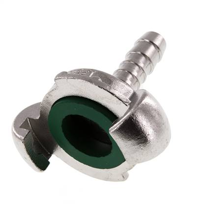 RVS DN 6.5 DIN 3489 Compressor Klauwkoppeling met 10 mm Slangpilaar