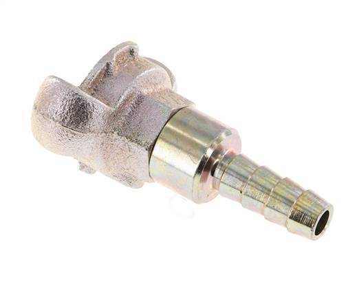 Gietijzer DN 8.5 DIN 3489 Compressor Klauwkoppeling met 13 mm Slangpilaar