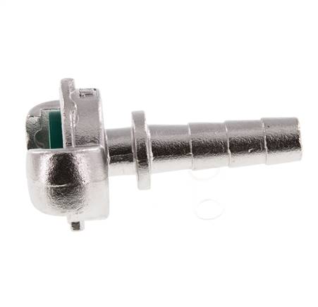 RVS DN 9 DIN 3489 Compressor Klauwkoppeling met 13 mm Slangpilaar