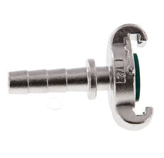 RVS DN 9 DIN 3489 Compressor Klauwkoppeling met 13 mm Slangpilaar