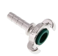 RVS DN 9 DIN 3489 Compressor Klauwkoppeling met 13 mm Slangpilaar