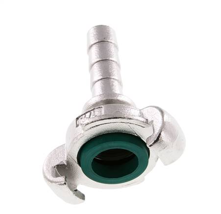 RVS DN 9 DIN 3489 Compressor Klauwkoppeling met 13 mm Slangpilaar