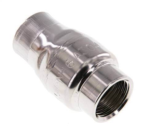 G1/2'' RVS 304 Terugslagklep FKM (Lichte Veer) 0.03-16bar - CLIS3E