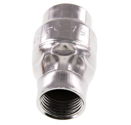 G1/2'' RVS 304 Terugslagklep FKM (Lichte Veer) 0.03-16bar - CLIS3E
