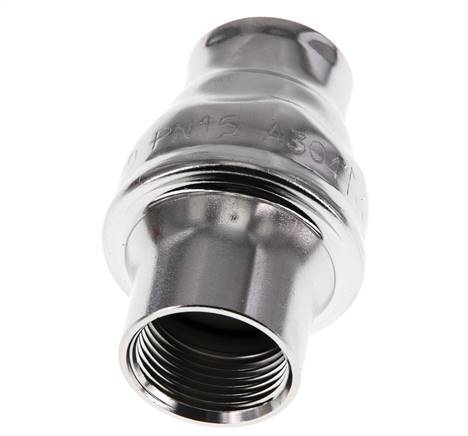 G3/4'' RVS 304 Terugslagklep FKM 0.03-16bar - Versterkte pin [8 stuks]