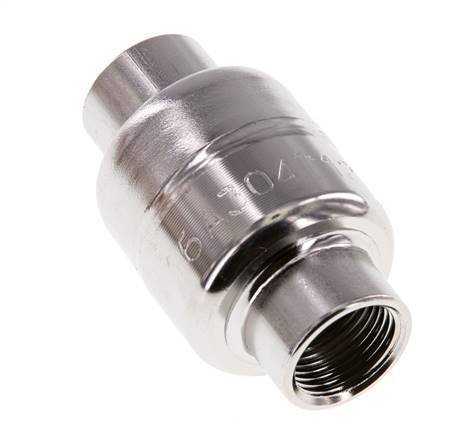 G3/8'' RVS 304 Terugslagklep FKM (Lichte Veer) 0.03-16bar - CLIS3E