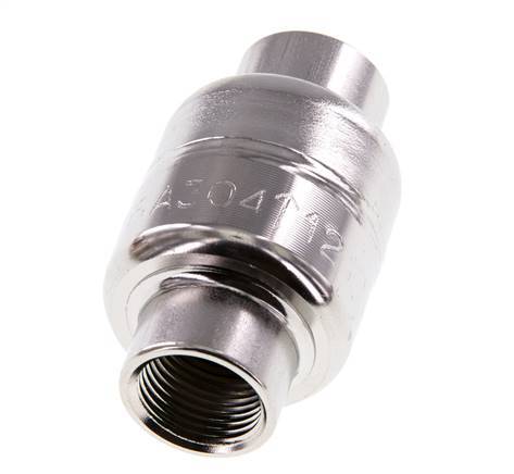 G3/8'' RVS 304 Terugslagklep FKM (Lichte Veer) 0.03-16bar - CLIS3E