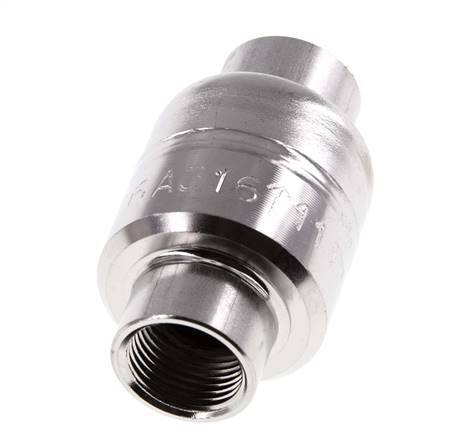 G3/8'' RVS 316 Terugslagklep FKM (Lichte Veer) 0.03-16bar - CLIS4E