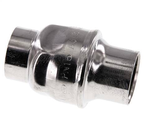 G1'' Check Valve Stainless Steel 316 FKM (Light Spring) 0.03-16bar - CLIS4E
