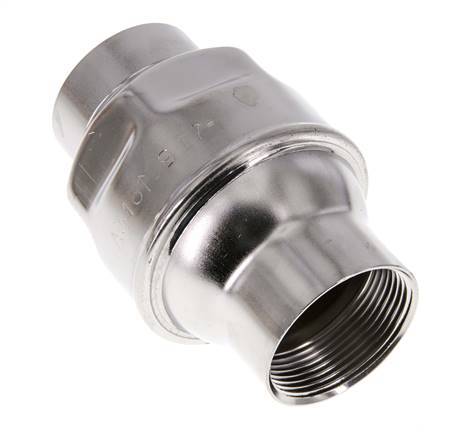 G1-1/2'' RVS 316 Terugslagklep FKM (Lichte Veer) 0.03-16bar - CLIS4E