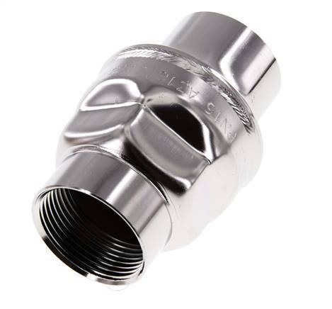 G1 1/4'' RVS 316 Terugslagklep FKM 0,03-16bar - NSF ANSI 61 - Versterkte pin [6 stuks]
