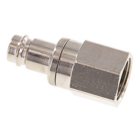 Vernikkeld Messing DN 10 Luchtkoppeling Insteeknippel G 1/2 inch Binnendraad Double Shut-Off