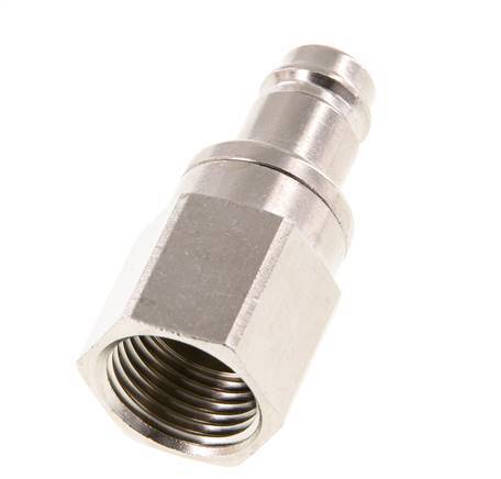 Vernikkeld Messing DN 10 Luchtkoppeling Insteeknippel G 1/2 inch Binnendraad Double Shut-Off
